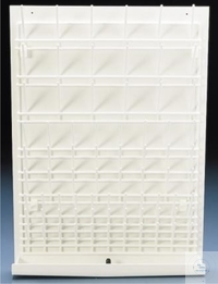 [7 077 300] WALL DRYING RACK, PE-COATED STEEL, RACK ON   A PVC-BACKPLETE AND THROUGH, 450 X 630 MM