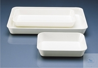 [7 091 002] Instrumentenschalen, hohe Form, weiss,  290 x 160 mm, Höhe 35 mm, Melamin (MF)