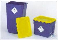 [6 980 060] Entsorgungsfass (PE, Deckel aus PP,   rechteckig, 60 l, 330 x 400 x 610 mm