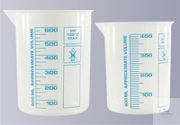 [7 009 008] Griffin-Becher, 600 ml, farbig   graduiert, PP, transparent,  VE = 6 Stück