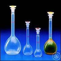 [7 022 004] (7 022 004) Messkolben, Enghals, PMP, mit Ringmarke  NS-Stopfen 19,500 ml, H 270 mm,  VE = 4 Stück