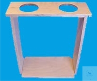 [9 130 002] GESTELL FÜR IMHOFF-TRICHTER,  AUS HOLZ, 300 MM BREITE, 2 BOHRUNGEN 