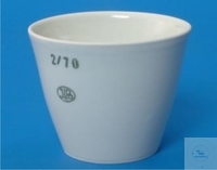 [8 519 003] SCHMELZTIEGEL, PORZELLAN, 12 ML, Ø 35 MM, HÖHE 28 MM,  MITTLERE FORM, GLASIERT