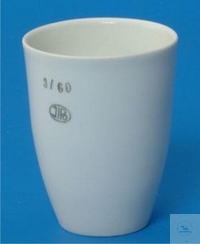 [8 520 008] SCHMELZTIEGEL 72 ML, PORZELLAN, Ø 50 MM, HÖHE 62 MM,  HOHE FORM, GLASIERT