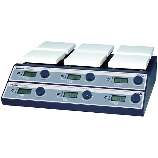 [DH.WMH03506] Magnetic stirrer with hotplate SMHS-6 with 6 places 350°C 1500rpm