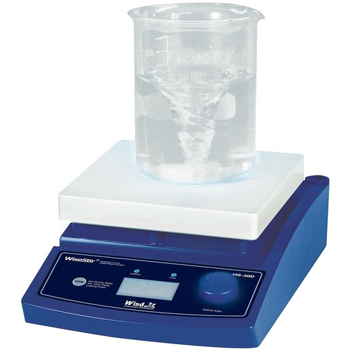 [DH.WMS03022] Magnetrührer MS-20D digital bis 1500rpm 180x180mm keramikbeschichtete Aluminiumplatte