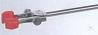 [7 400 652] (7 400 652) Stativklemme, aus Edelstahl, Länge 140 mm,  Spannweite 20-75 mm Ø, runde Finger mit   PVC-Überzug