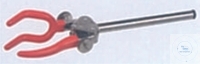 [7 400 681] (7 400 681) Stativklemme 3-Finger, aus Aluminium, Spannweite   12-100 mm Ø, Länge 140 mm, Finger mit Gummiüberzug