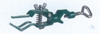 [7 400 760] (7 400 760) Bürettenklemme, aus Stahl, grün lackiert, für 1 Bürette,  Spannweite Ø 0-20 mm, Finger mit Silikon-Überzug