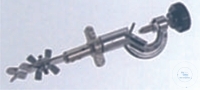 [7 400 810] Thermometerklemme, verchromt, Winkel 0-360°,   Spannweite Ø 6-15 mm, mit verstellbarer Muffe bis Ø 16,5 mm