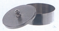 [7 405 091] Verdampfschale, 45 ml, Ø: 60 mm, Höhe: 16 mm,  flacher Boden, mit Deckel, Nickel 99,5%