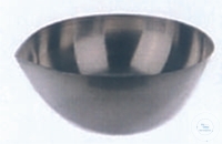 [7 405 164] (7 405 164) Abdamfschale 250ml runder Boden mit Ausguss  H:50mm A-Ø:100mm aus Nickel 99,5%