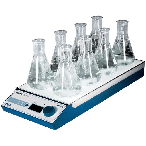 [DH.WMS03038] Magnetic stirrer MS-MP8 digital 8 places 1200rpm stainless steel plate
