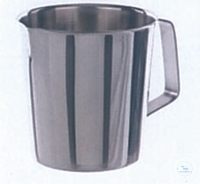 [7 405 201] Messbecher  1000 ml, Ø-135 mm, Höhe 120 mm,   konische Form, Graduierung 100 ml,Edelstahl