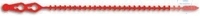 [7 266 001] (7 266 001) BEUTELVERSCHLÜSSE AUS KUNSTSTOFF   BLITZBINDER ,ROT,LÄNGE 100 MM,BREITE 50-180 MM,   PACK = 100 STUECK