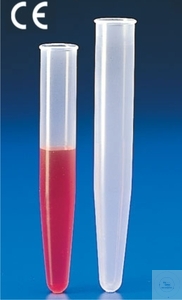 [7 272 001] (7 272 001) ZENTRIFUGENGLÄSER,10 ML,16 X 108 MM,  KONISCHER BODEN, UNGRADUIERT,PP,  AUTOKLAVIERBAR BIS 120°C TRANSPARENT,  PACK = 500 STUECK