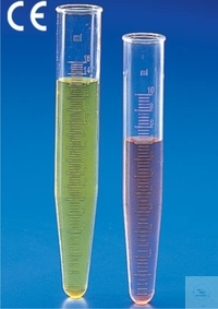 [7 273 102] CONICAL CENTRIFUGE TUBES, GRADUATED PMP, 15 ML,   18 X 118 MM, AUTOCLAVABLE.UP TO 170°C, CRYSTAL CLEAR,  CASE = 50 PCS