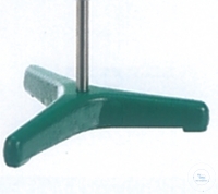[7 400 100]   Stativdreifuss, Ø 240 mm, Schenkellänge 125 mm,  mit Gewinde M10, aus Temperguss, grün lackiert