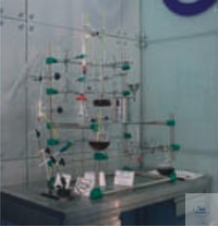 [7 400 300] Support frame combi model, 820x1010x560mm,  complete with:  - 8 pieces 12mm rods  - 10 pieces 26,9mm tubes  - 20 pieces bossheads  - 9 pieces KEE-clamps  - 1 piece sheet 850x200mm  made of stainless steel