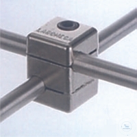 [7 400 400] (7 400 400) Doppelmuffen, Laboral, Winkel 90°,für Stäbe 12-13 X 12-13 mm