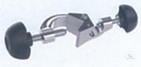 [7 400 520] (7 400 520) Doppelmuffe, Winkel 190°, Spannverschraubung   mit Kunststoffkopf, Spannweite 20 + 30 mm,   Aluminium verchromt