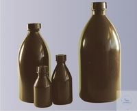 [7 171 605] (7 171 605) ENGHALS-FLASCHEN, PE-LD, BRAUN,   KOMPLETT MIT SCHRAUBKAPPE GL 18,   INHALT 100 ML