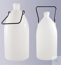 [7 171 921] ENGHALS-FLASCHEN, HDPE, KOMPLETT   MIT SCHRAUBKAPPE GL 32 INHALT 3000 ML   UND HALTEGRIFF 