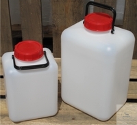 [7 182 002] CARBOYS,PE,WIDE MOUTH, TETRAGONAL,  W.SCREW CAP, 10 L.    