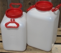 [7 182 004] (7 182 004) BALLON, PE, VIERKANTIG, WEITHALS,  MIT VERSCHRAUBUNG, INHALT 25 LITER  