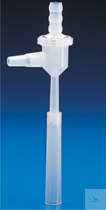 [7 187 001] (7 187 001) Wasserstrahlpumpe, PP, Schlaucholive Ø 13 mm,  Vakuumolive Ø 10 mm, komplett