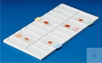 [7 132 240] (7 132 240) OBJEKTTRÄGERSCHALEN PVC  FÜR 40 OBJEKTTRÄGER  660 X 190 X 8  