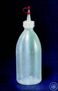 [7 170 005] TROPFFLASCHEN, PE-LD, 250 ML,  VERSCHLUSS MIT HALTEBAND UND KAPPE
