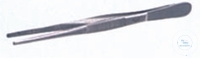 [7 411 004] Pinzette, Länge: 160 mm, stumpf, gerade, Edelstahl