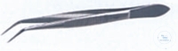 [7 411 033] Pinzette, Länge 145 mm, spitz, gebogen, Edelstahl