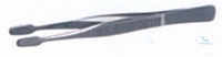 [7 411 120] Pinzette für Deckgläser, Spitze 6 mm breit,  Länge: 105 mm, aus Edelstahl