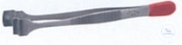 [7 411 141] Pinzette für Filterpapier, Spitze: 12 mm breit,  Länge: 125 mm, Edelstahl
