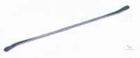 [7 412 206] Doppelspatel, Löffelform, Länge: 180mm  Löffel: 25 x 7 mm, Typ 2 = Mikrolschaufel,  aus Edelstahl