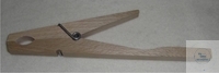 [8 363 030] REAGENZGLASHALTER, AUS HOLZ,  MIT STAHLFEDER,BIS Ø - 30 MM  LÄNGE: 230 MM  