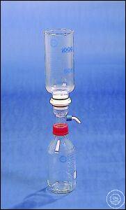 [8 390 101]   VACUUM FILTER APPARAT NACH SWIEGOT, MIT FRITTE P0,  SAUGFLASCHE 1000 ML, DICHTUNGS-ELEMENTEN UND KUNSTST.-OLIVE,  TRICHTER 60 ML, FILTER-D. 24/25 MM  