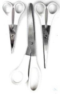 [8 398 003] LABORSCHERE, ROSTFREI,   KUNSTSTOFF-GRIFF, LAENGE 200 MM 