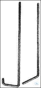 [8 485 002] PETRISCHALEN-RECHEN,  AUS GLAS, WINKEL 120°,  GRIFFL. 130 MM,  RECHENL. 50 MM  