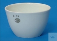 [8 518 006] SCHMELZTIEGEL, PORZELLAN, 34 ML, Ø 50 MM,   HÖHE 32 MM, BREITE FORM, GLASIERT