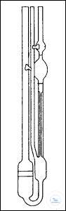 [8 589 113] VISKOSIMETER ASTM D445 UND D446,  ISO 3104, 3105, JUSTIERT  FÜR TRANSPARENTE FLÜSSIGKEITEN  NR. 4, K. 10,000, MESSBEREICH:  2000-10000 MM2/S; KALIBRIERT,  DREISCHENKLIG