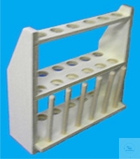 [9 040 002] TEST TUBE SUPPORTS, POLISHED HARDWOOD   210 X 90 X 12 MM, NUMBER OF PINS: 6, 12 OPENINGS 