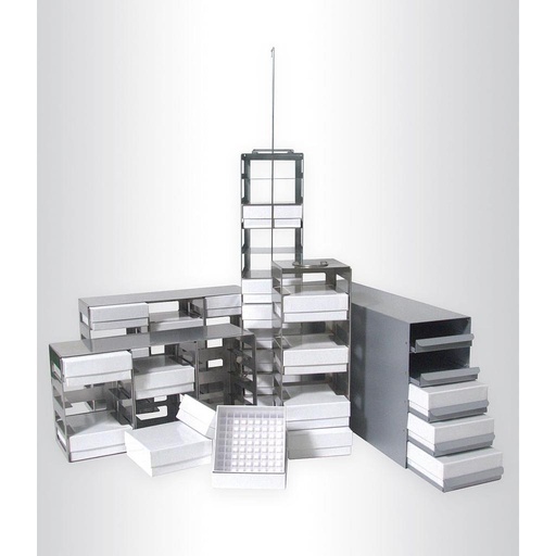 [DH.RFU8SD] Rack made of aluminium with slides, RFU8SD 12 slides