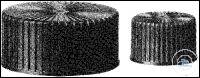 [9 351 302] (9 351 302) SCHRAUBKAPPEN MIT LOCH,   AUS SCHWARZEM PP, KAPPENGRÖSSE N-13   PACK = 100 STÜCK