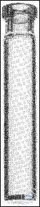 [9 354 007] INJEKTIONS-VIALS, BORO., MIT ROLLRAND 10 ML,  55X20 MM, KAPPENGR. N-20, WEISS,  PACK = 100 STÜCK
