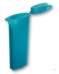 [9 900 702] (9 900 702) Aufbewahrungs- und Transportbehälter,  Plastik PE, weiss, oval mit Deckel,   für 2 Objektträger  VE = 100 Stück