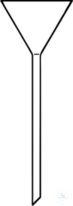[5 552 080 B] (5 552 080 B) Trichter mit langem Stiel,  Borosilikatglas, Ø A. 80 mm  Stiel L. 150 mm, Stiel Ø A. 6 mm