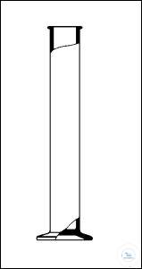 [5 630 004] (5 630 004) Zylinder mit Fuß, Rand eingelegt, plangeschliffen,   Höhe: 200 mm, Ø: 40 mm,   hergestellt aus DURAN Rohr,   VE = 10 Stück  
